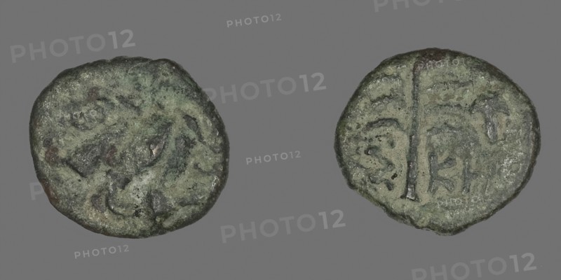 Coin Depicting Pegasus, 4th/3rd century BC, Greek, Ancient Greece, Bronze, Diam. 1.4 cm, 1.37 g