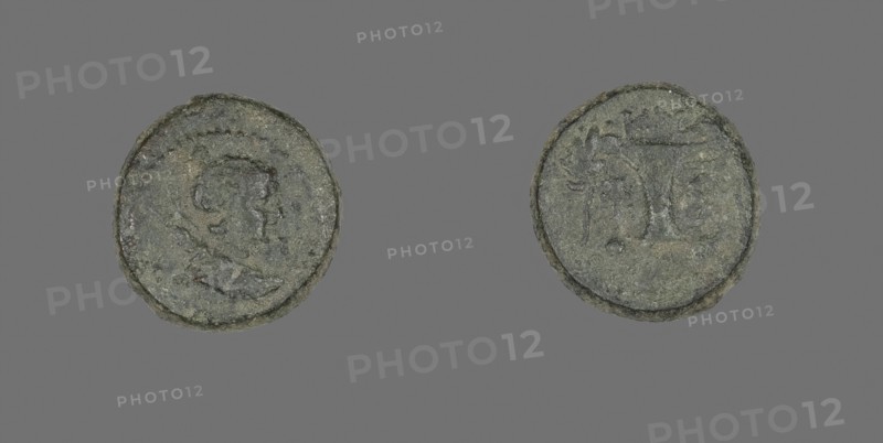 Coin Depicting the Goddess Artemis, after 190 BC, Greek, Ancient Greece, Bronze, Diam. 1.7 cm, 4.73 g