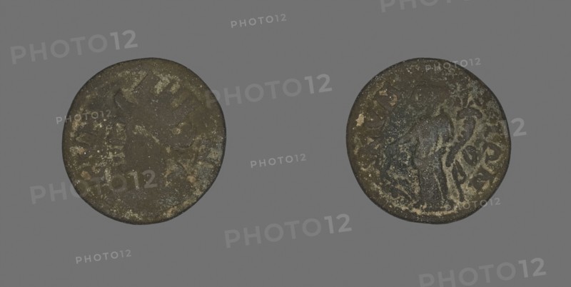 Coin Depicting the Amazon Cyme, about AD 253/68, Roman, Roman Empire, Bronze, Diam. 1.9 cm, 3.22 g