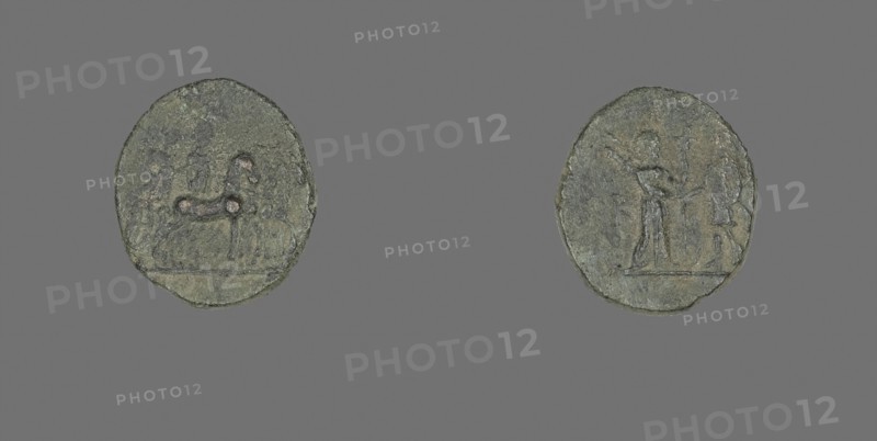 Coin Depicting the Goddess Artemis, after 190 BC, Greek, Ancient Greece, Bronze, Diam. 1.6 cm, 3.17 g