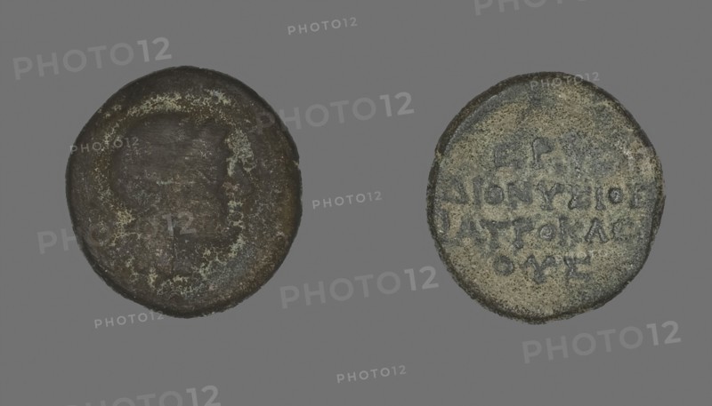 Coin Depicting the Goddess Athena, 300/200 BC, Greek, Ancient Greece, Bronze, Diam. 1.4 cm, 1.88 g