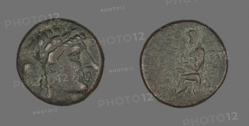 Coin Depicting the God Apollo, 2nd/1st century BC, Greek, Ancient Greece, Bronze, Diam. 2.1 cm, 8.45 g