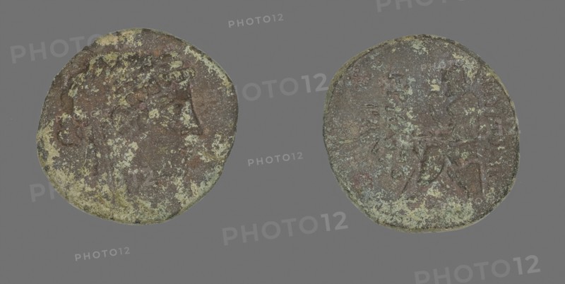 Coin Depicting the God Apollo, 2nd/1st century BC, Greek, Ancient Greece, Bronze, Diam. 2.3 cm, 5.77 g