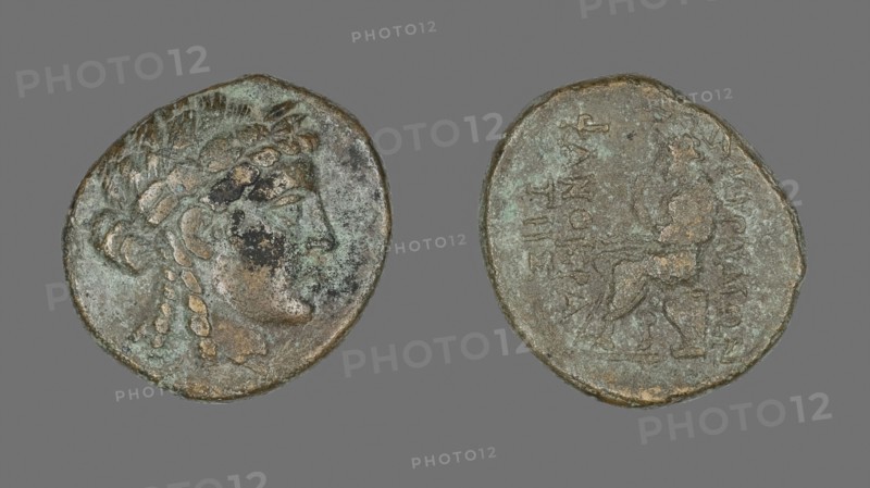 Coin Depicting the God Apollo, 2nd/1st century BC, Greek, Ancient Greece, Bronze, Diam. 2.4 cm, 8.72 g