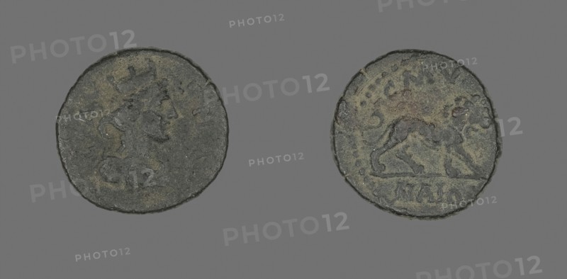Coin Depicting the Goddess Tyche, AD 98/192, Roman, Izmir, Bronze, Diam. 1.8 cm, 3.55 g