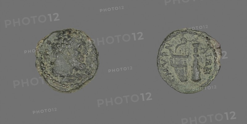 Coin Depicting the Hero Hercules, AD 138/192, Roman, Izmir, Bronze, Diam. 1.7 cm, 3.00 g
