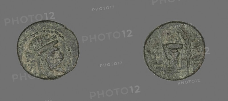 Coin Depicting the God Apollo, 2nd/1st century BC, Greek, Izmir, Bronze, Diam. 1.5 cm, 3.08 g