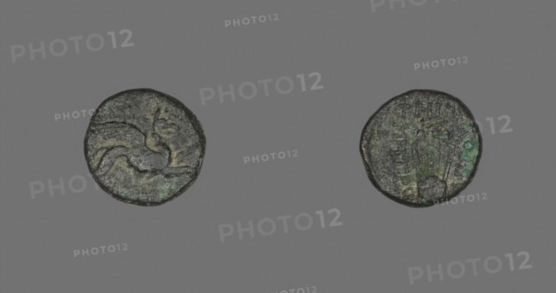 Coin Depicting a Griffin, 3rd/1st century BC, Greek, minted in Teos, Ionia, Teos, Bronze, Diam. 1.7 cm, 3.71 g