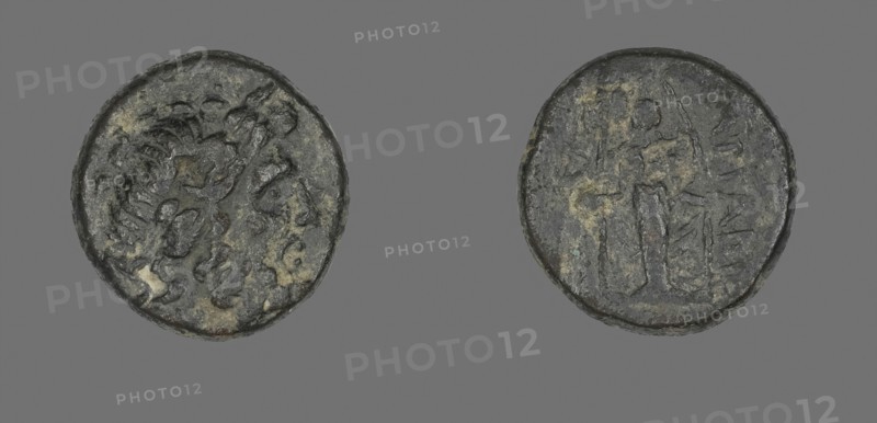 Coin Depicting the God Zeus, 133/48 BC, Greek, Greece, Bronze, Diam. 1.9 cm, 6.93 g