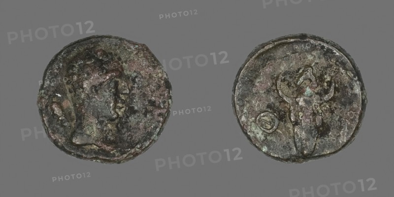 Coin Depicting the Goddess Athena, 2nd century AD, Roman, Roman Empire, Bronze, Diam. 1.3 cm, 2.04 g