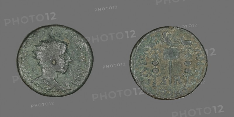 Coin Depicting King Philip II, AD 247/249, Roman, Roman Empire, Bronze, Diam. 2.7 cm, 10.15 g