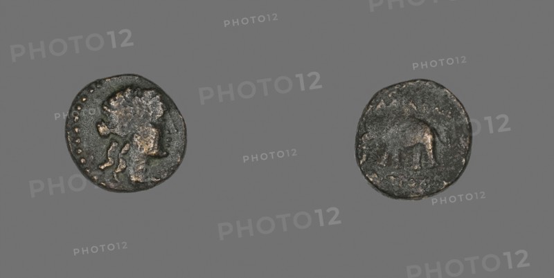 Coin Depicting a Female Head, 223/187 BC, Greek, Ancient Greece, Bronze, Diam. 1.4 cm, 2.58 g