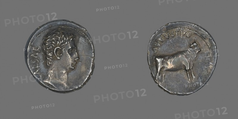 Denarius (Coin) Portraying Emperor Augustus, 21/20 BC, Roman, Roman Empire, Silver, Diam. 2 cm, 3.62 g