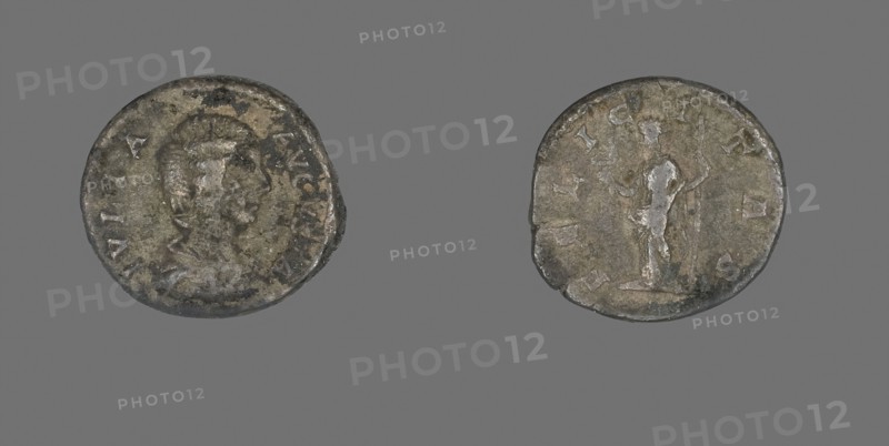 Denarius (Coin) Portraying Julia Domna, AD 193/217, Roman, Roman Empire, Silver, Diam. 1.8 cm, 3.78 g