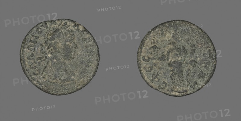 Coin Depicting Bust, about AD 257/60, Roman, Roman Empire, Bronze, Diam. 2.1 cm, 4.35 g