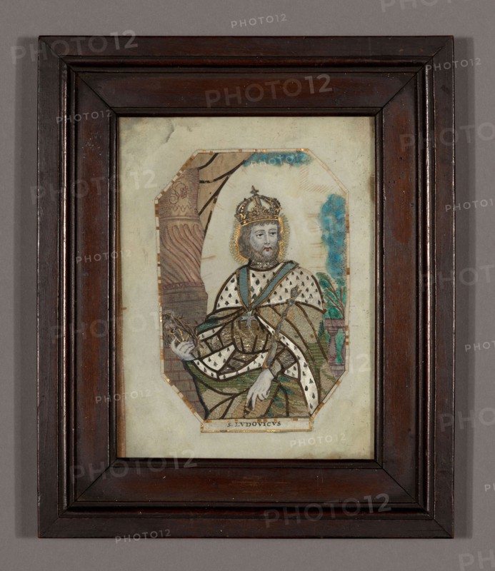 St. Ludovicus, 19th century, Germany, 22.7 x 18.9 cm (8 15/16 x 7 7/16 in.)