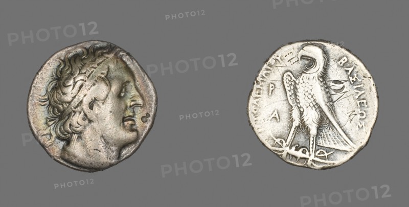Tetradrachm (Coin) Portraying King Ptolemy I, 367/284 BC, Greco-Egyptian, Ancient Mediterranean, Silver, Diam. 2.6 cm, 13.80 g