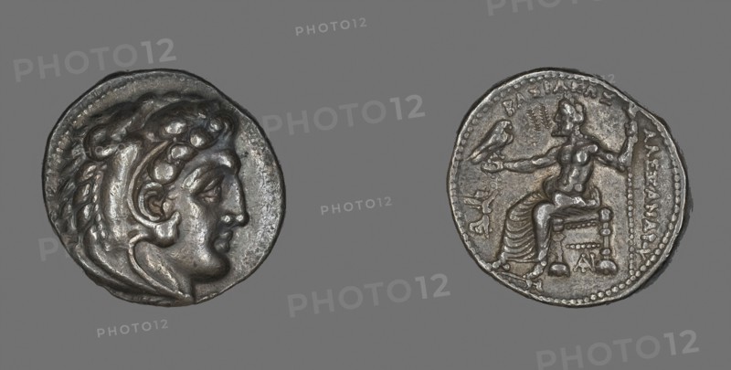 Tetradrachm (Coin) Portraying Alexander the Great, 336/323 BC, Greek, Roman Empire, Silver, Diam. 2.7 cm, 17.13 g