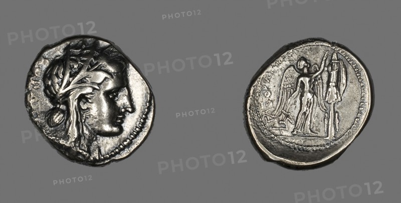 Tetradrachm (Coin) Depicting the Goddess Persephone, 310/305 BC, Greek, Roman Empire, Silver, Diam. 2.7 cm, 16.79 g