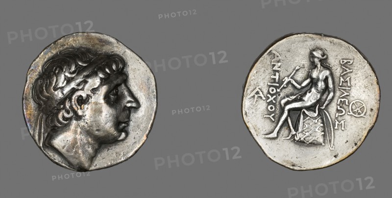 Tetradrachm (Coin) Portraying King Antiochus I Soter, 281/261 BC, Greek, Ancient Near East, Silver, Diam. 2.8 cm, 17.02 g