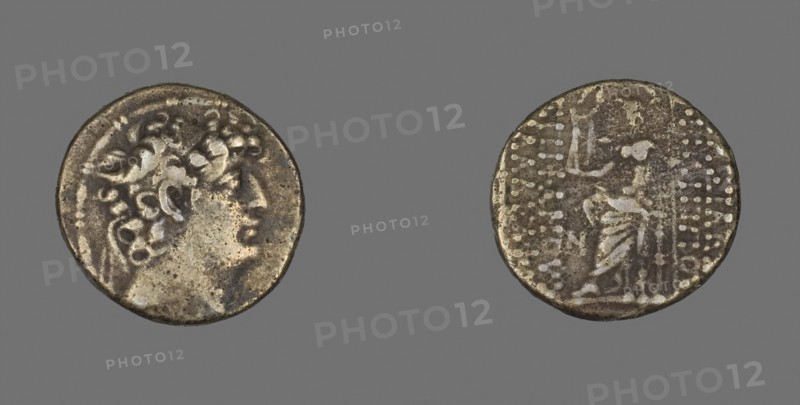 Tetradrachm (Coin) Portraying King Philippus I Philadelphus, 92/83 BC, Roman, Roman Empire, Silver, Diam. 2.5 cm, 13.35 g