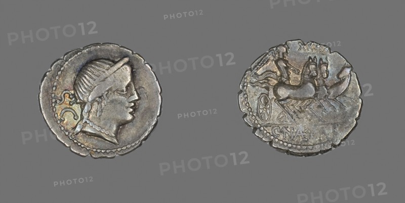 Denarius Serratus (Coin) Depicting the Goddess Venus, about 79 BC, Roman, Roman Empire, Silver, Diam. 2 cm, 3.92 g