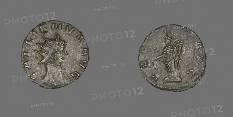 Antoninianus (Coin) Portraying Emperor Gallienus, AD 260/268, Roman, minted in Siscia, Roman Empire, Billon, Diam. 1.9 cm, 3.04 g