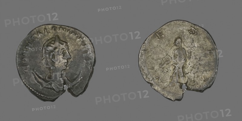 Antoninianus (Coin) Portraying Empress Cornelia Salonina, AD 253/260, Roman, minted in Rome, Roman Empire, Billon, Diam. 2.1 cm, 3.21 g