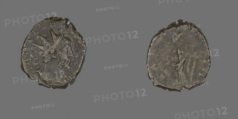 Antoninianus (Coin) Portraying Emperor Tetricus, AD 271/274, Roman, minted in Gaul, Roman Empire, Billon, DIam. 2 cm, 3.71 g