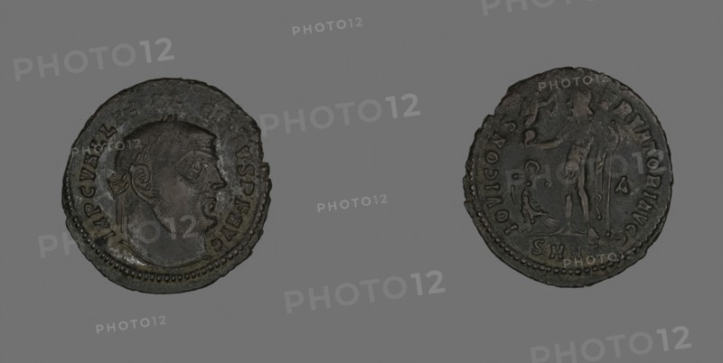 Follis (Coin) Portraying Emperor Licinius, AD 313, Roman, minted in Heraclea, Roman Empire, Bronze, DIam. 2.5 cm, 3.92 g