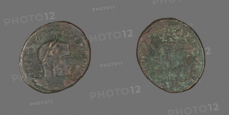 Follis (Coin) Portraying Emperor Licinius, AD 314/315, Roman, minted in Rome, Roman Empire, Bronze, Diam. 2.2 cm, 3.67 g