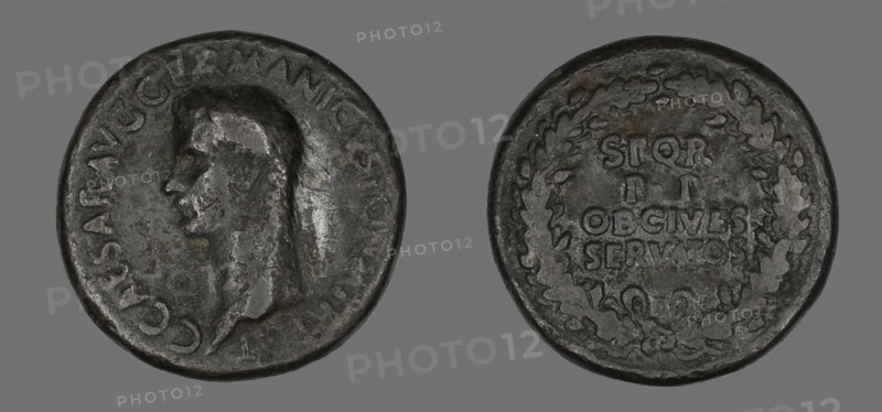 Sestertius (Coin) Portraying Germanicus, AD 37/38, Roman, minted in Rome, Roman Empire, Bronze, Diam. 3.4 cm, 25.94 g