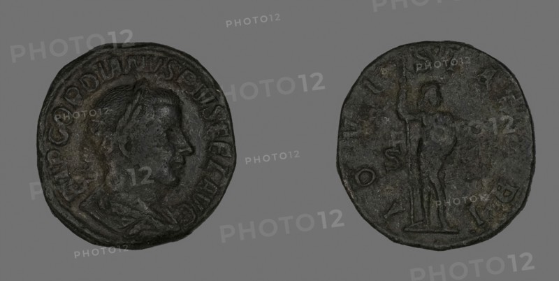 Sestertius (Coin) Portraying Emperor Gordianus, AD 238/244, Roman, Roman Empire, Bronze, DIam. 3 cm, 20.15 g