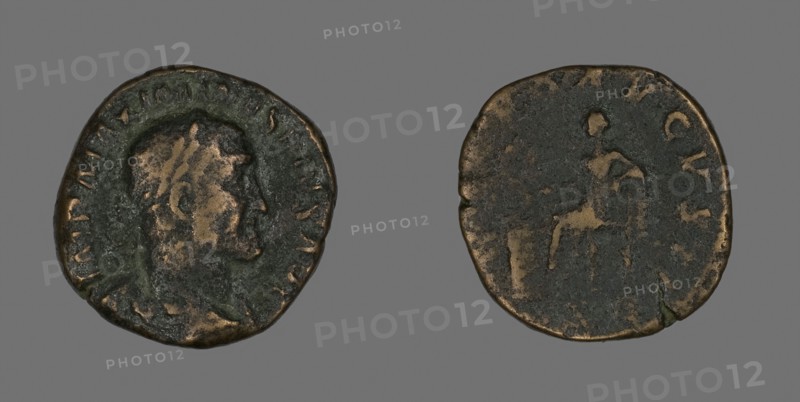 Sestertius (Coin) Portraying Emperor Maximinus, AD 235/236, Roman, minted in Rome, Roman Empire, Bronze, Diam. 3 cm, 16.56 g