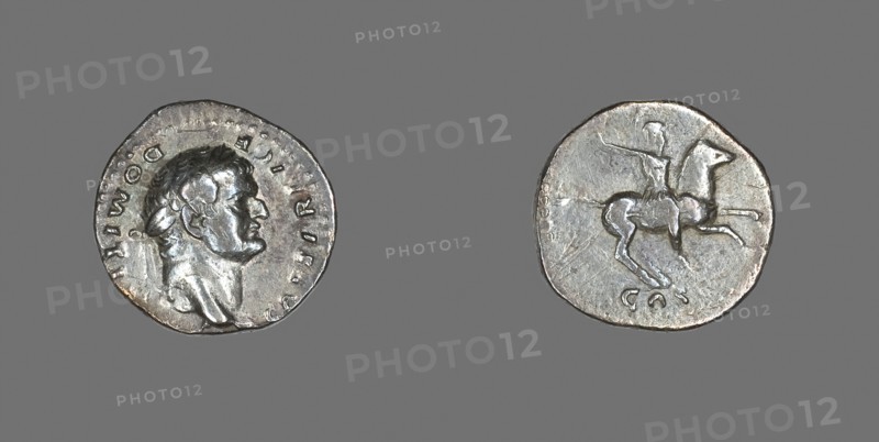 Denarius (Coin) Portraying Emperor Domitian, AD 77/78, Roman, minted in Rome, Roman Empire, Silver, Diam. 1.8 cm, 3.24 g