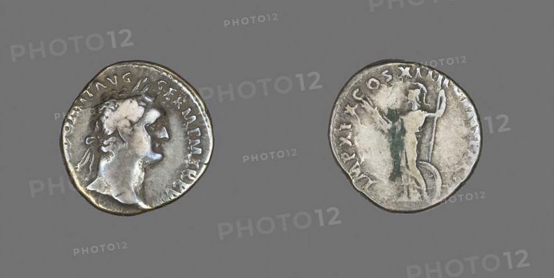 Denarius (Coin) Portraying Emperor Domitian, AD 88/89, Roman, minted in Rome, Roman Empire, Silver, Diam. 1.8 cm, 3.21 g
