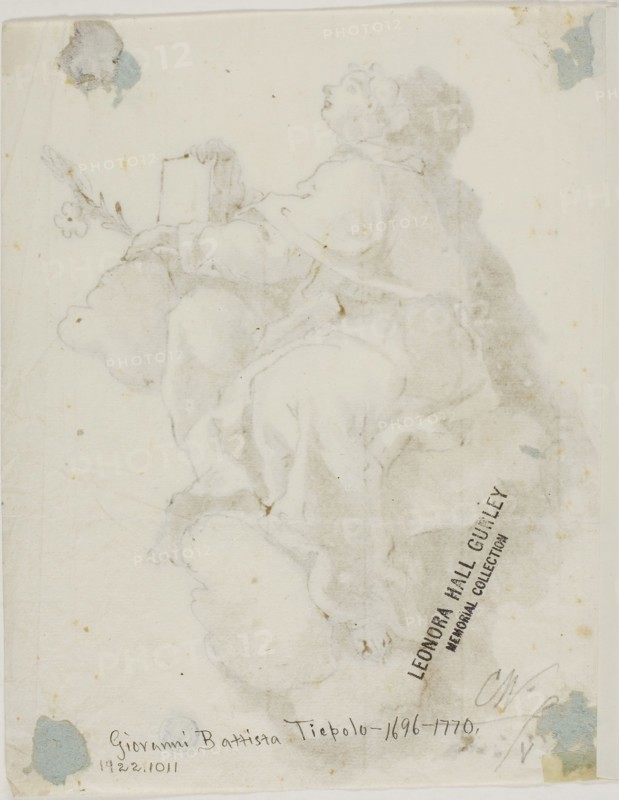 Saint Anthony of Padua, n.d., After Giambattista Tiepolo (Italian, 1696-1770), or style of Giovanni Antonio Pellegrini (Italian, 1675-1741), Italy, Pen and brown ink, with brush and brown wash, over traces of black chalk, on ivory laid paper, 183 x 145 mm