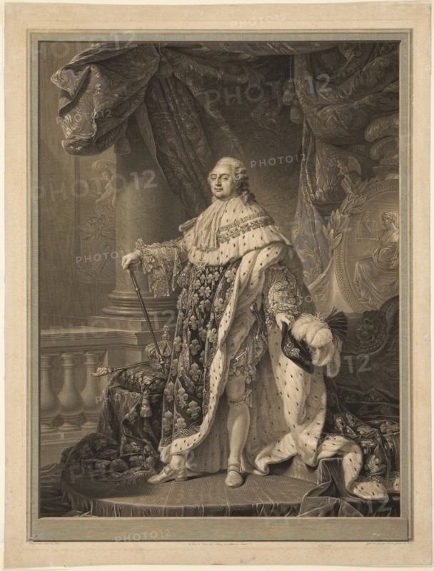 Louis XVI, 1790, Charles Clément Bervic (French, 1756-1822), after Antoine Francois Callet (French, 1741-1823), France, Engraving on paper, 634 × 480 mm (image), 750 × 570 mm (sheet)