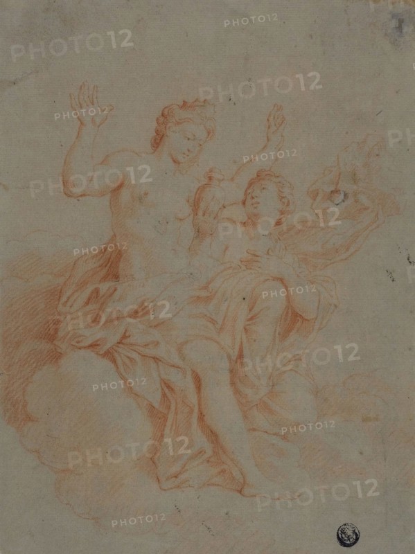 Psyche Presenting the Phial of Water to Venus, 18th century, After Raffaello Sanzio, called Raphael, Italian, 1483-1520, Italy, Red chalk, with traces of graphite, on cream laid paper, 237 × 176 mm