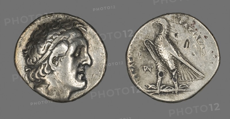 Tetradrachm (Coin) Portraying Ptolemy I Soter, 305/284 BC and later, Greco-Egyptian, Egypt, Silver, Diam. 2.7 cm, 13.42 g