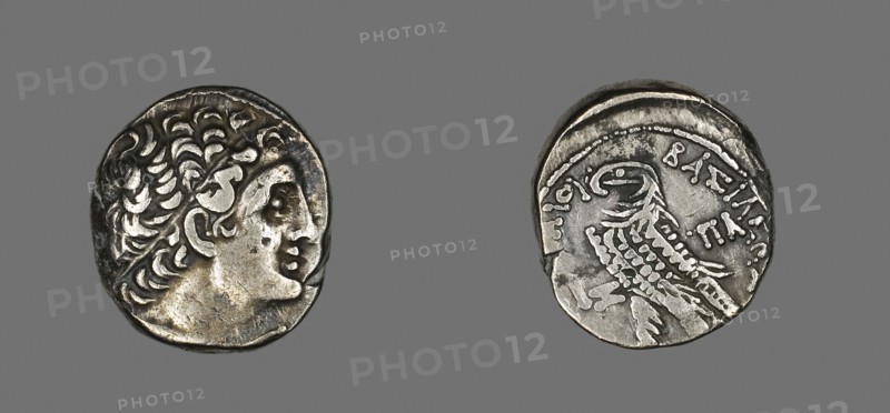 Tetradrachm (Coin) Portraying King Ptolemy of Cyprus, 65/64 BC, Greco-Egyptian, Cyprus, Silver, Diam. 2.4 cm, 13.77 g