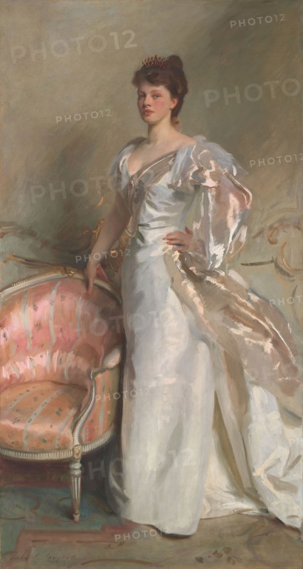 Mrs. George Swinton (Elizabeth Ebsworth), 1897, John Singer Sargent, American, 1856–1925, London, Oil on canvas, 231 × 124 cm (90 3/4 × 48 3/4 in.)