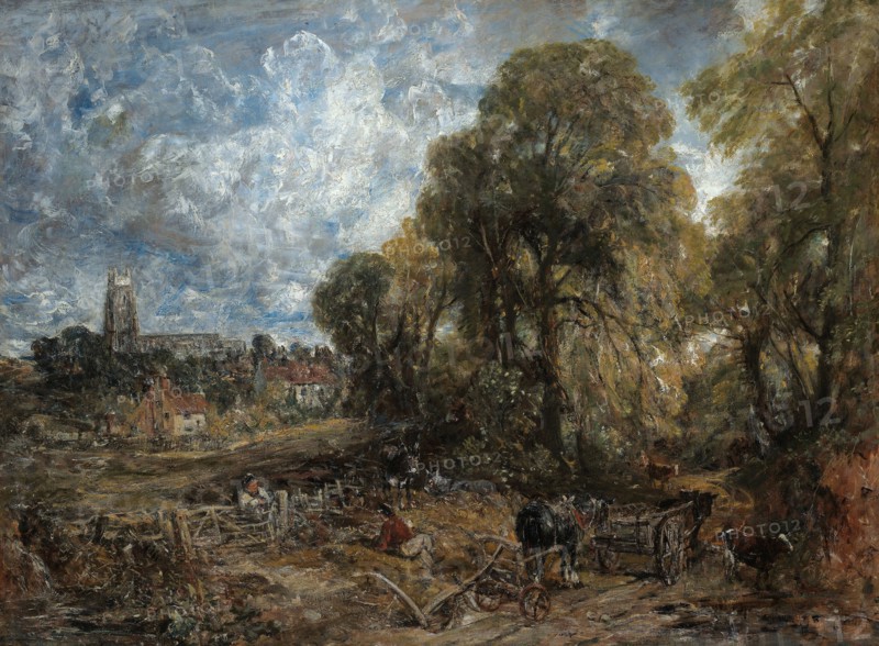 Stoke-by-Nayland, 1836, John Constable, English, 1776-1837, England, Oil on canvas, 126 × 169 cm (49 5/8 × 66 1/2 in.)