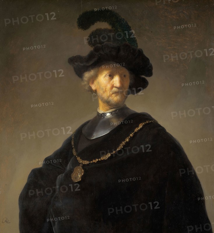 Old Man with a Gold Chain, 1631, Rembrandt Harmensz. van Rijn, Dutch, 1606–1669, Holland, Oil on panel, 83.1 × 75.7 cm (32 3/4 × 29 3/4 in.)