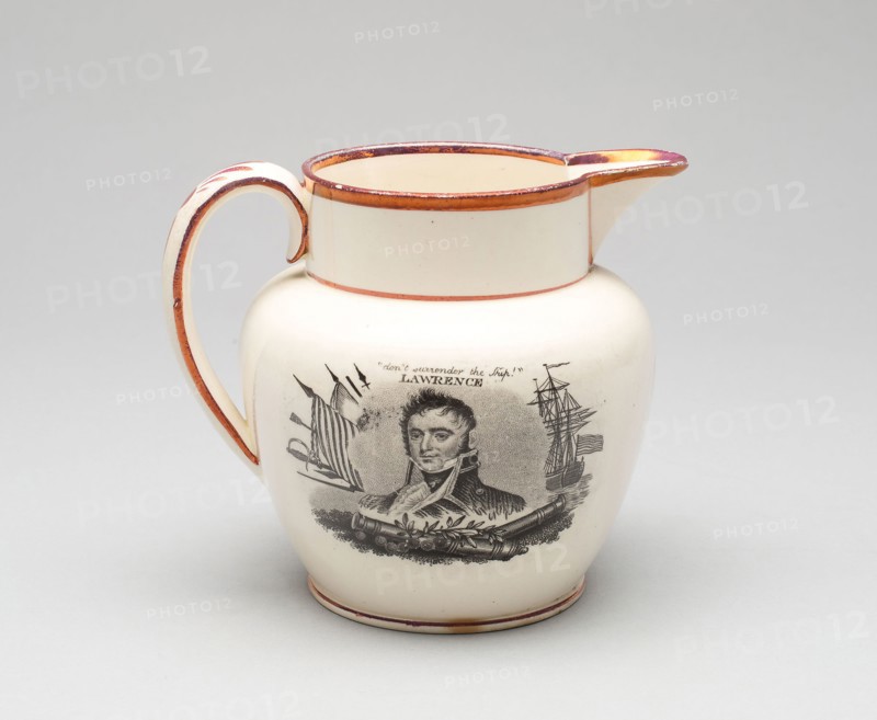 Pitcher, 1800/25, English for the American market, Shelton, Staffordshire, Staffordshire, Earthenware, H.: 11.4 cm (4 1/2 in.)