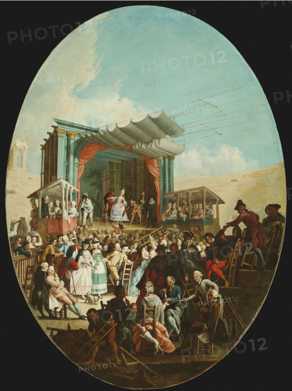 An Italian Comedy in Verona, 1772, Marco Marcola, Italian, 1740–1793, Italy, Oil on canvas, 115.3 × 84.2 cm (45 3/8 × 32 5/8 in.)