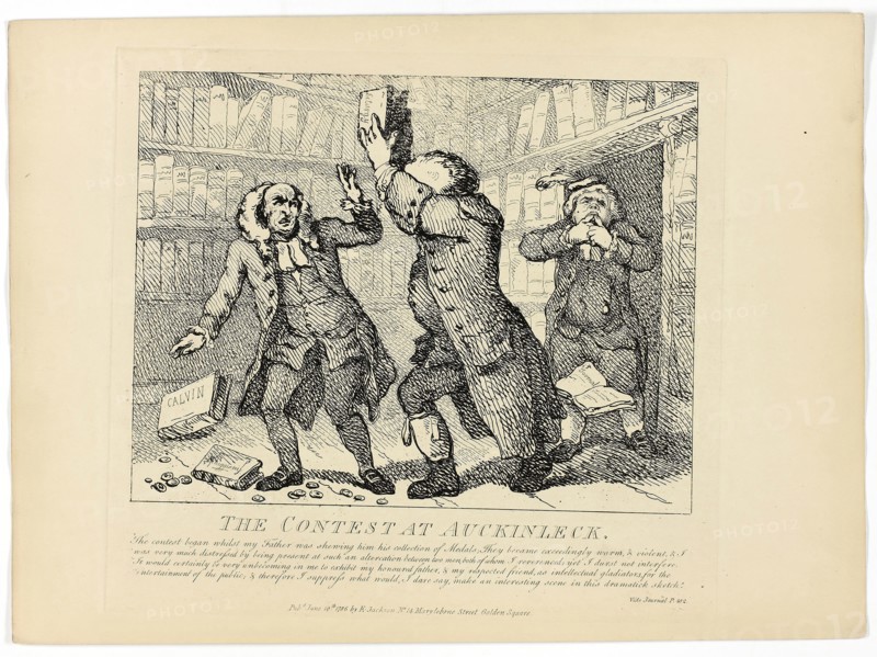 The Contest at Auckinleck, from Boswell’s Tour of the Hebrides, 1786, Thomas Rowlandson, English, 1756-1827, England, Etching on paper, 275 × 380 mm (sheet)