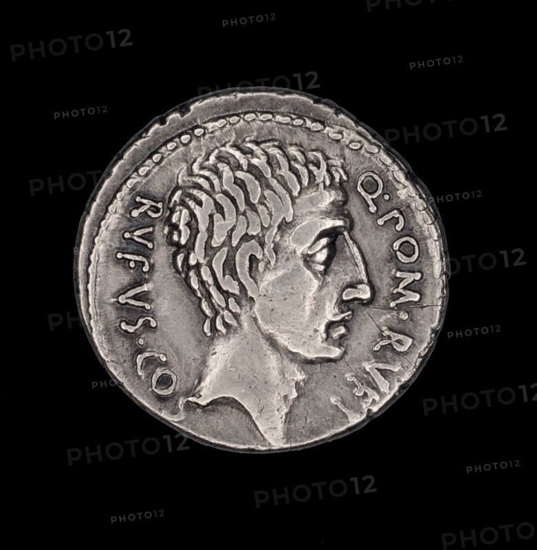 Coin Portraying Q. Pompeius Rufus, 54 BC, Roman, Roman Empire, Silver, Diam. 1.8 cm, 3.19 g