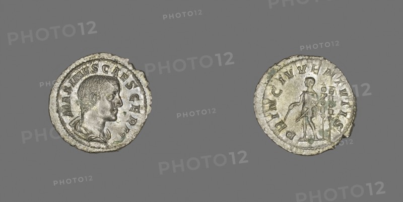 Denarius (Coin) Portraying the Emperor Maximus, AD late 235/early 236, Roman, Rome, Silver, Diam. 2.1 cm, 2.14 g