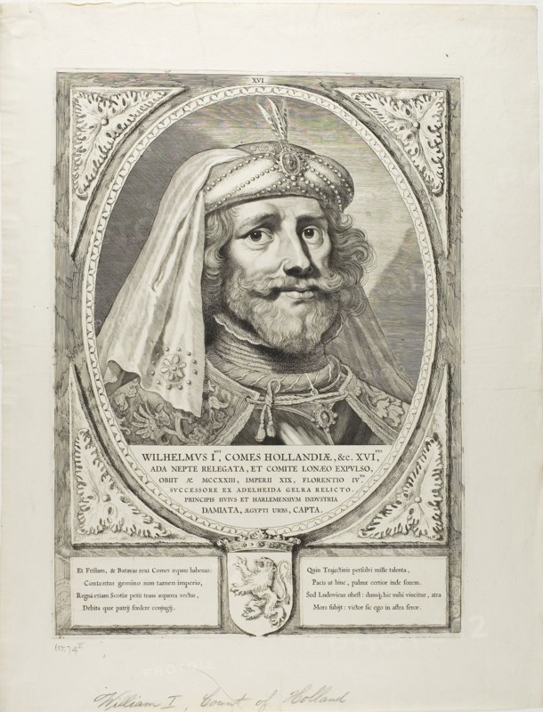 Count William of Holland V, n.d., Cornelis Visscher, the Elder, Netherlandish, c. 1520-1586, Holland, Engraving on paper
